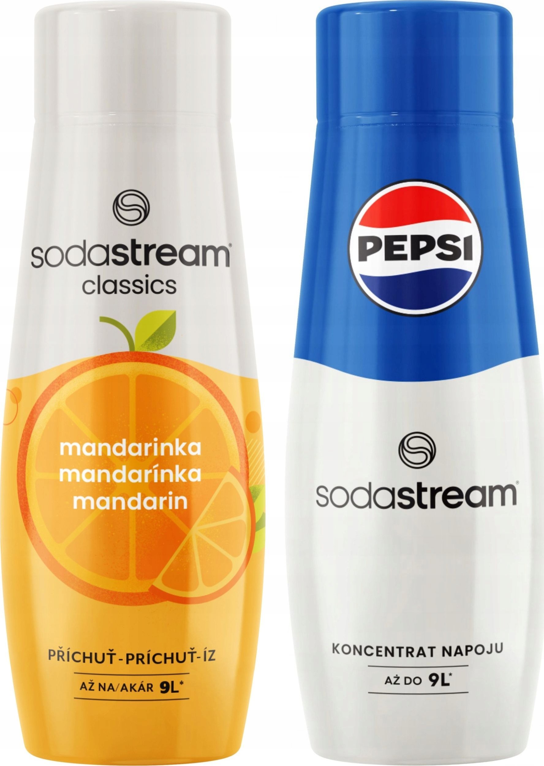 SODASTREAM Pepsi + Mandarynka zestaw syropów do saturatora 2 szt.