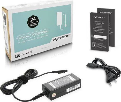 Zasilacz do laptopa Movano 38 W, Surface Plug, 2.6 A, 15 V (ZZ/MI15258)