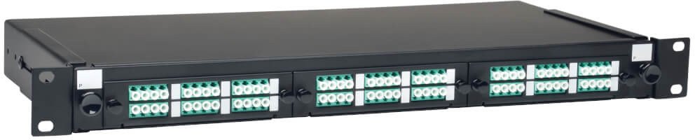 EATON TRIPPLITE 36-Port Fiber Patch Panel Enclosure 1U Rack-Mount LC/LC