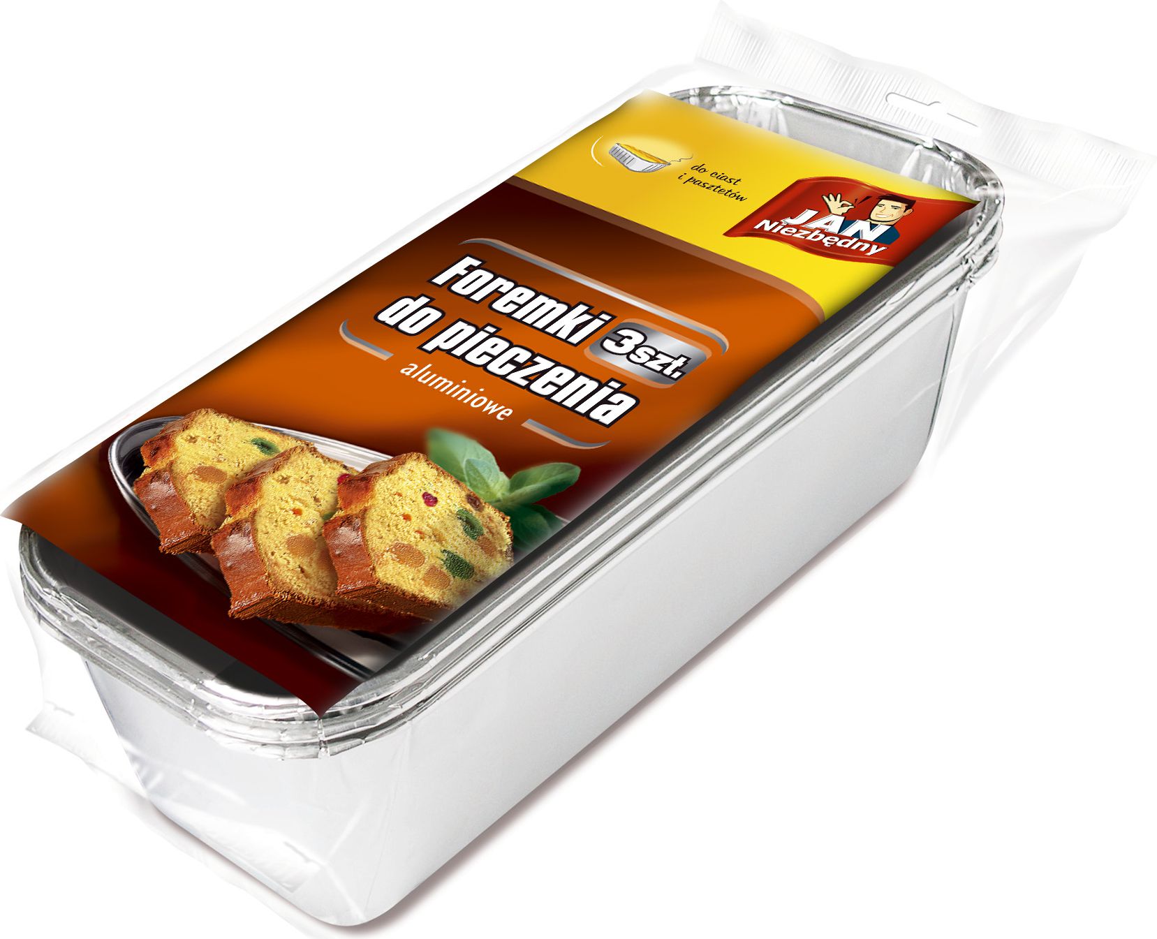 Sarantis Jan Niezbędny Foremki aluminiowe pasztet, 3szt (ZZAJAN107.)