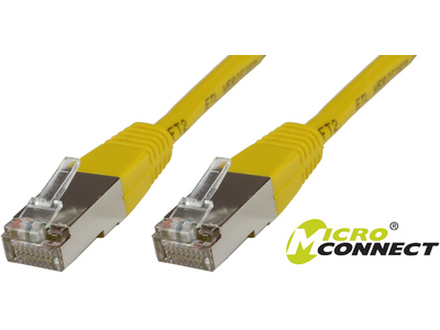 MicroConnect S/FTP CAT6 0.25m Yellow LSZH - SSTP60025Y