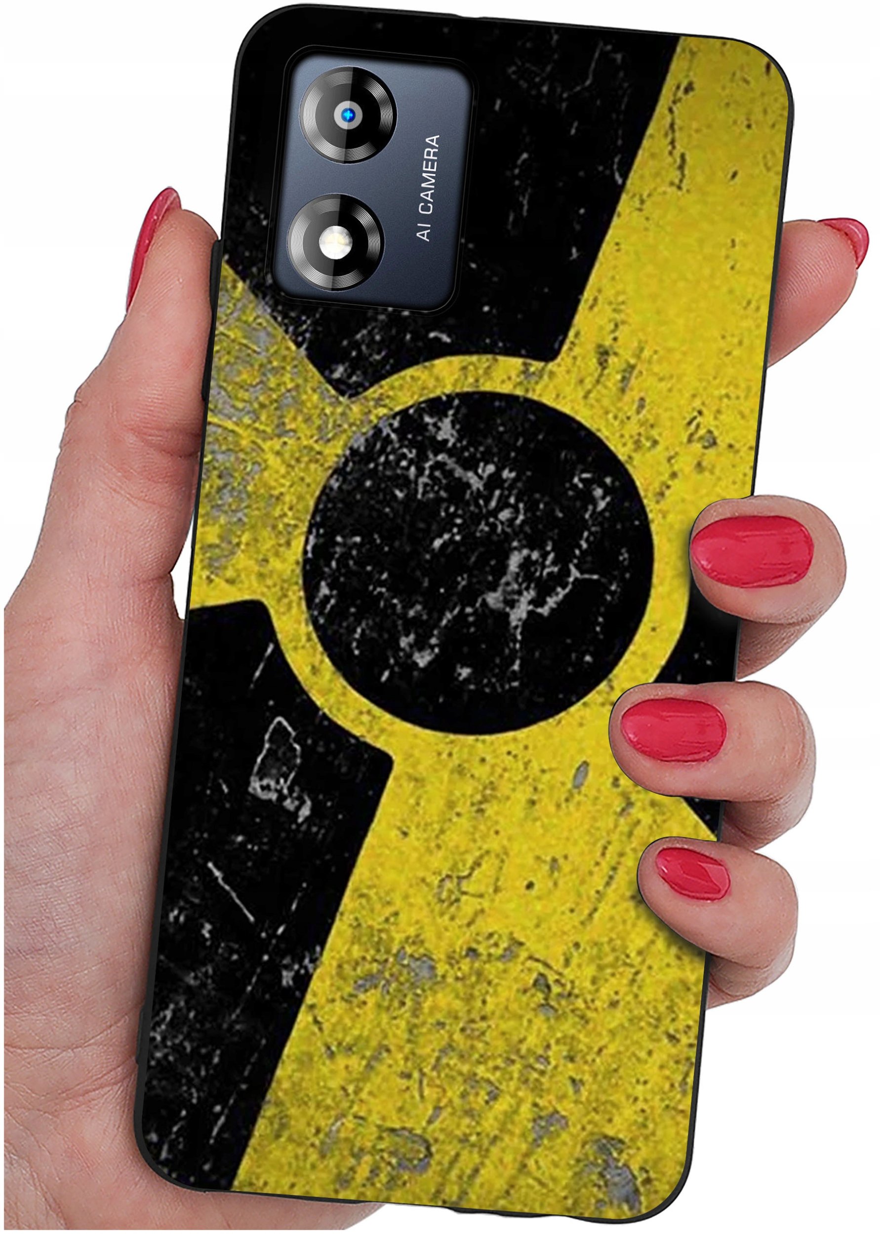 Etui do Motorola Moto E13 WZORY |SILIKONOWE MATT CASE + SZKŁO 9H
