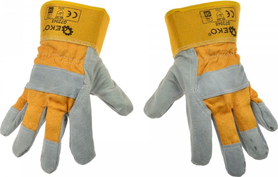 Geko Rękawice robocze skórzane rozmiar 10.5" (G73545)