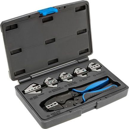 Högert Technik Szczypce do zaciskania z wymiennymi szczękami, 6 szt. HT1P176