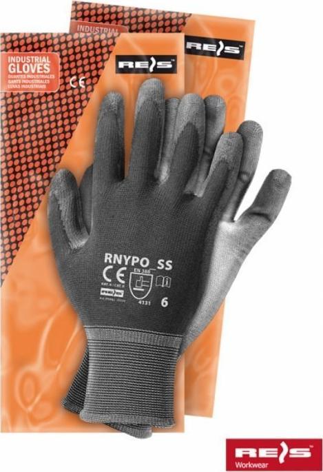 Reis Rękawice powlekane stalowo-szare Rozmiar 7 RNYPO