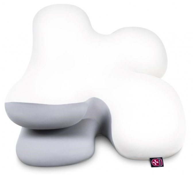 Connect IT Poduszka Anatomiczna Virgo, Biało-Szara
