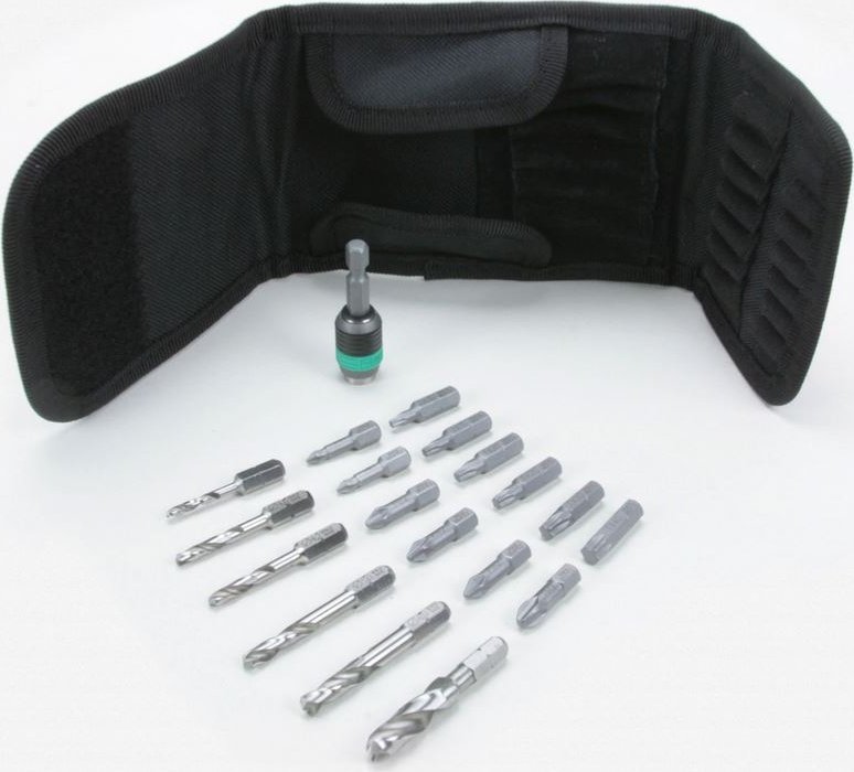 Wera Wera 848/851/867/19 metal twist drill & bit set (black, 1/4, 19 pieces)