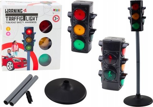 LeanToys Sygnalizator Świetlny Do Zabawy Edukacyjnej Światło Dźwięk