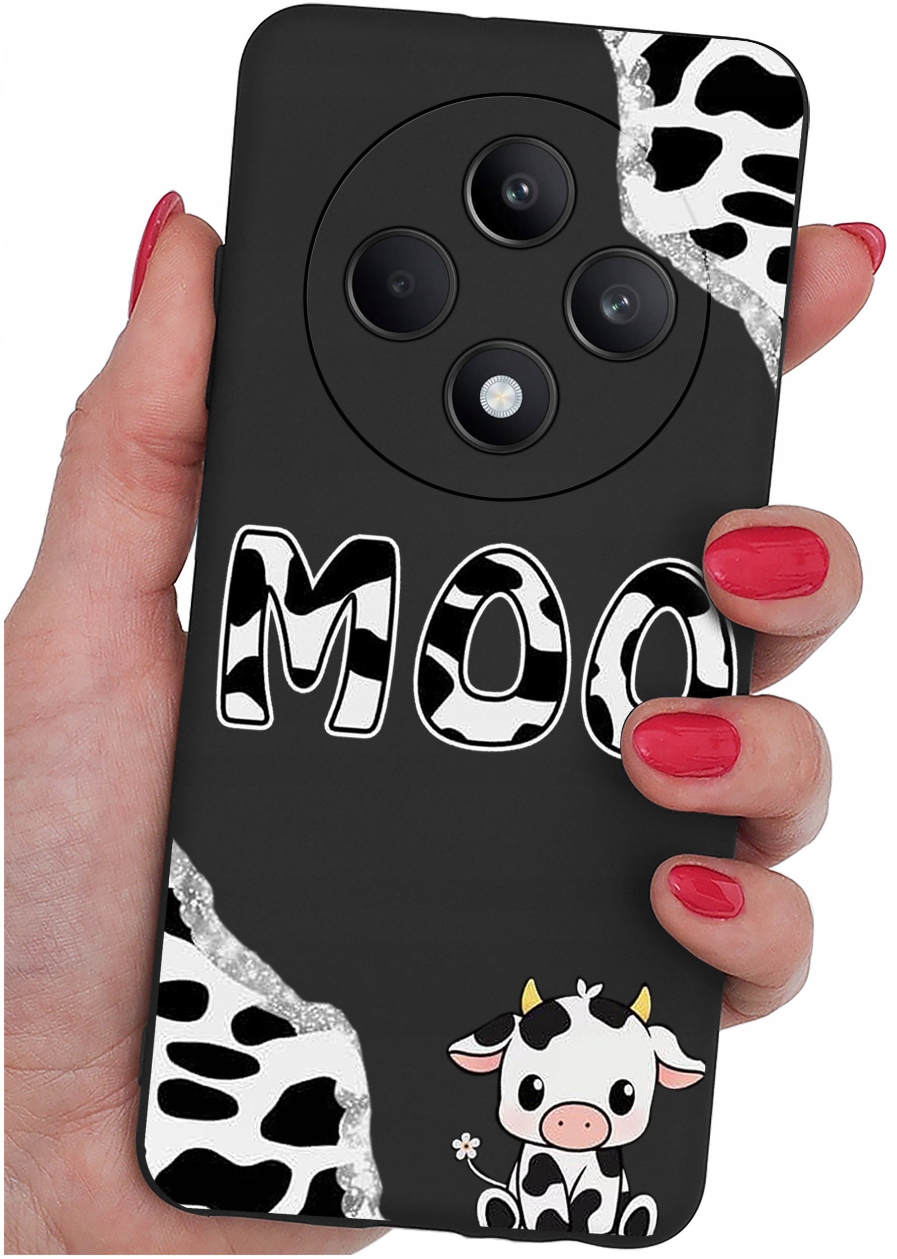 Etui do Oppo Reno 12 F 5G | 12 FS 5G WZORY |SILIKONOWE MATT CASE + SZKŁO 9H