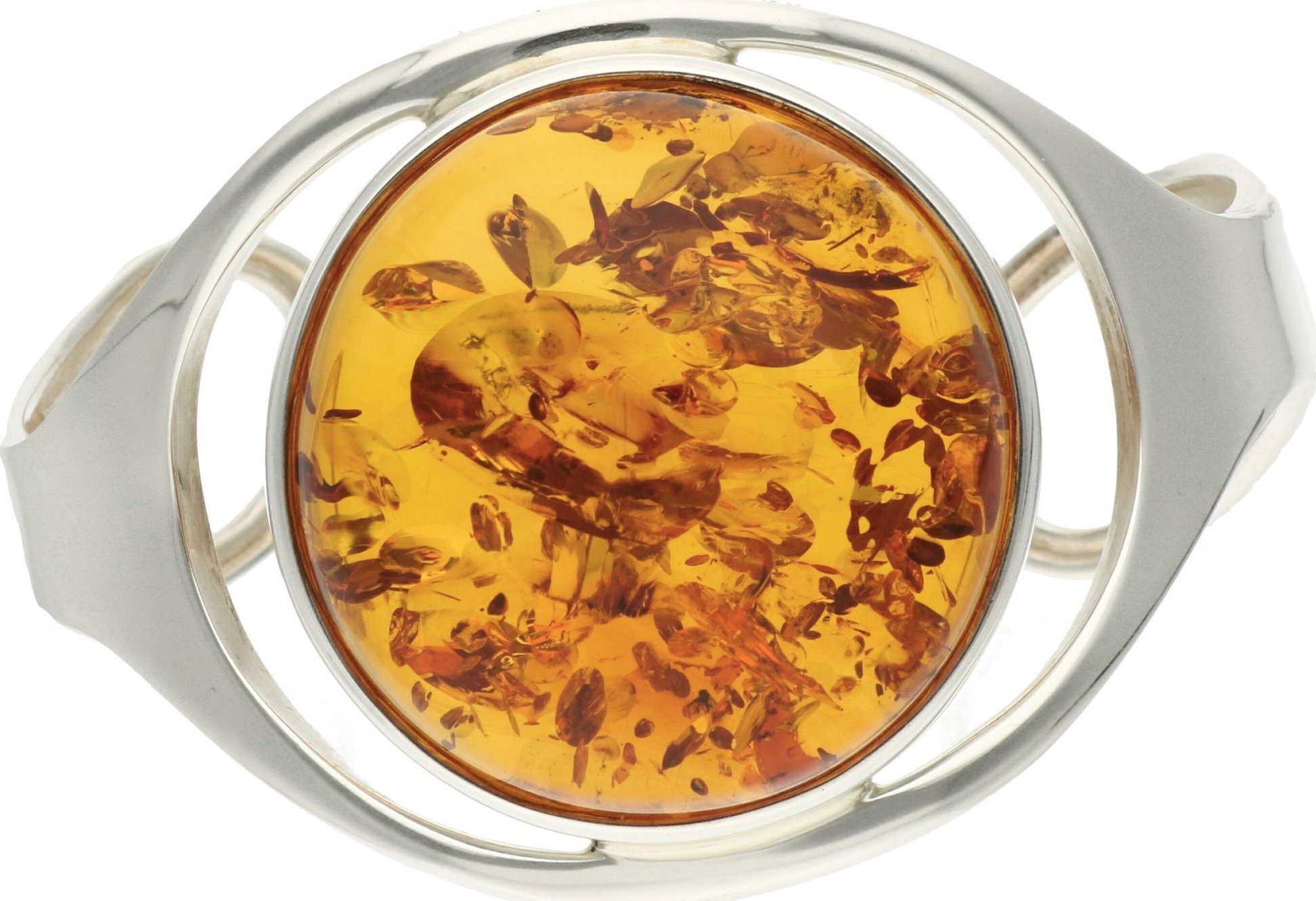 Rosanto Duza bransoleta z bursztynem bałtyckim 925