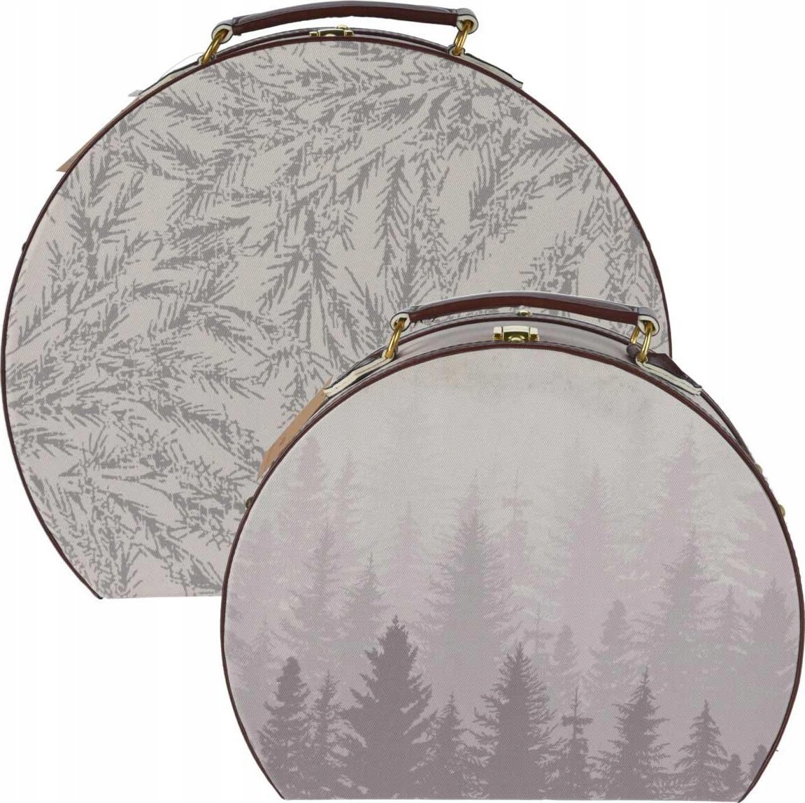 Home Styling Collection Zestaw pudełek dekoracyjnych w kształcie walizeczek, 2 szt