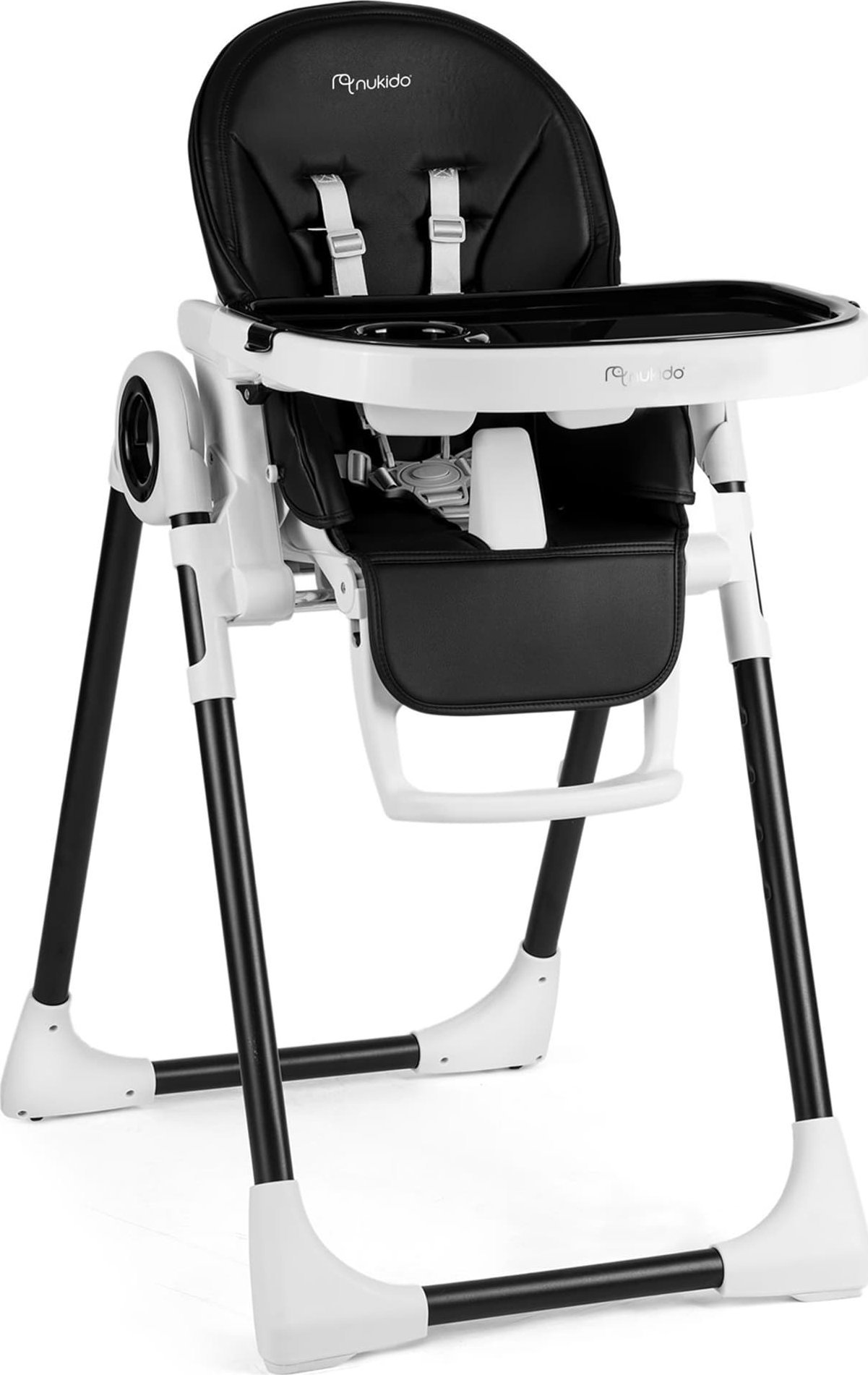 Krzesełko do karmienia ze stolikiem Nukido Belo czarne