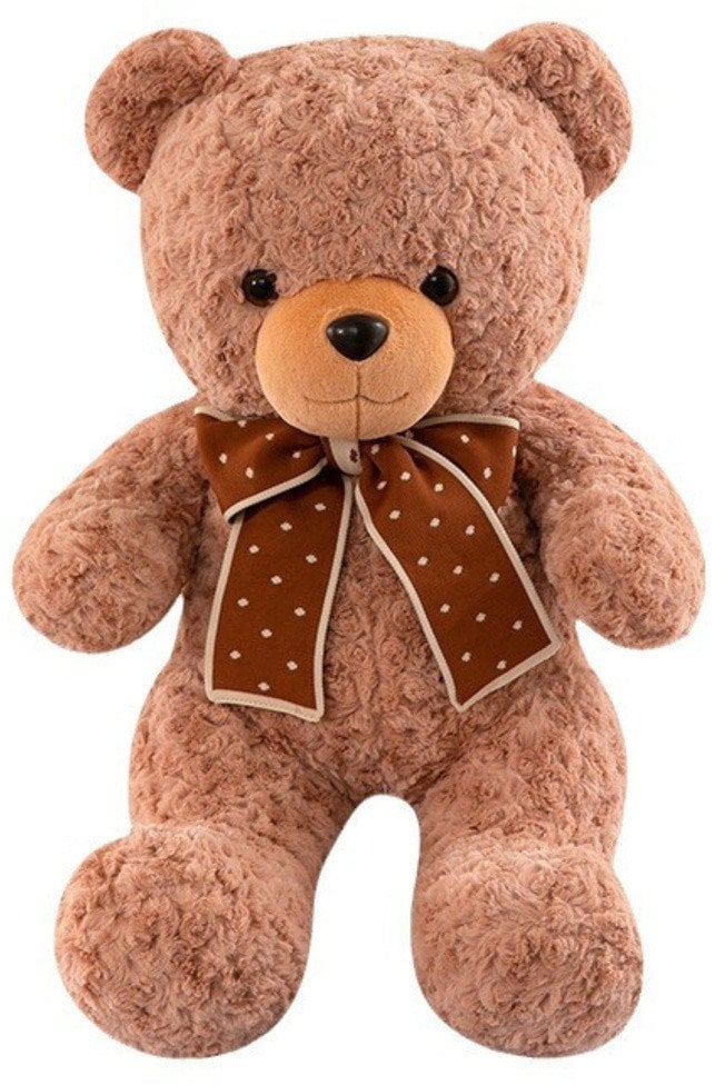 Pluszowa Maskotka Przytulanka Miś Z Kokardą W Groszki 45cm