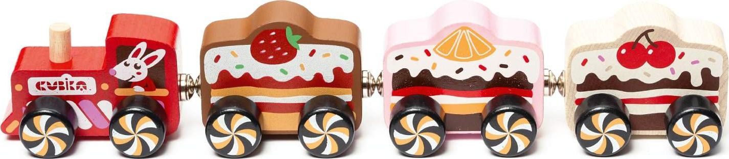 Cubika Ciasteczkowy Pociąg z Magnesami Cubika