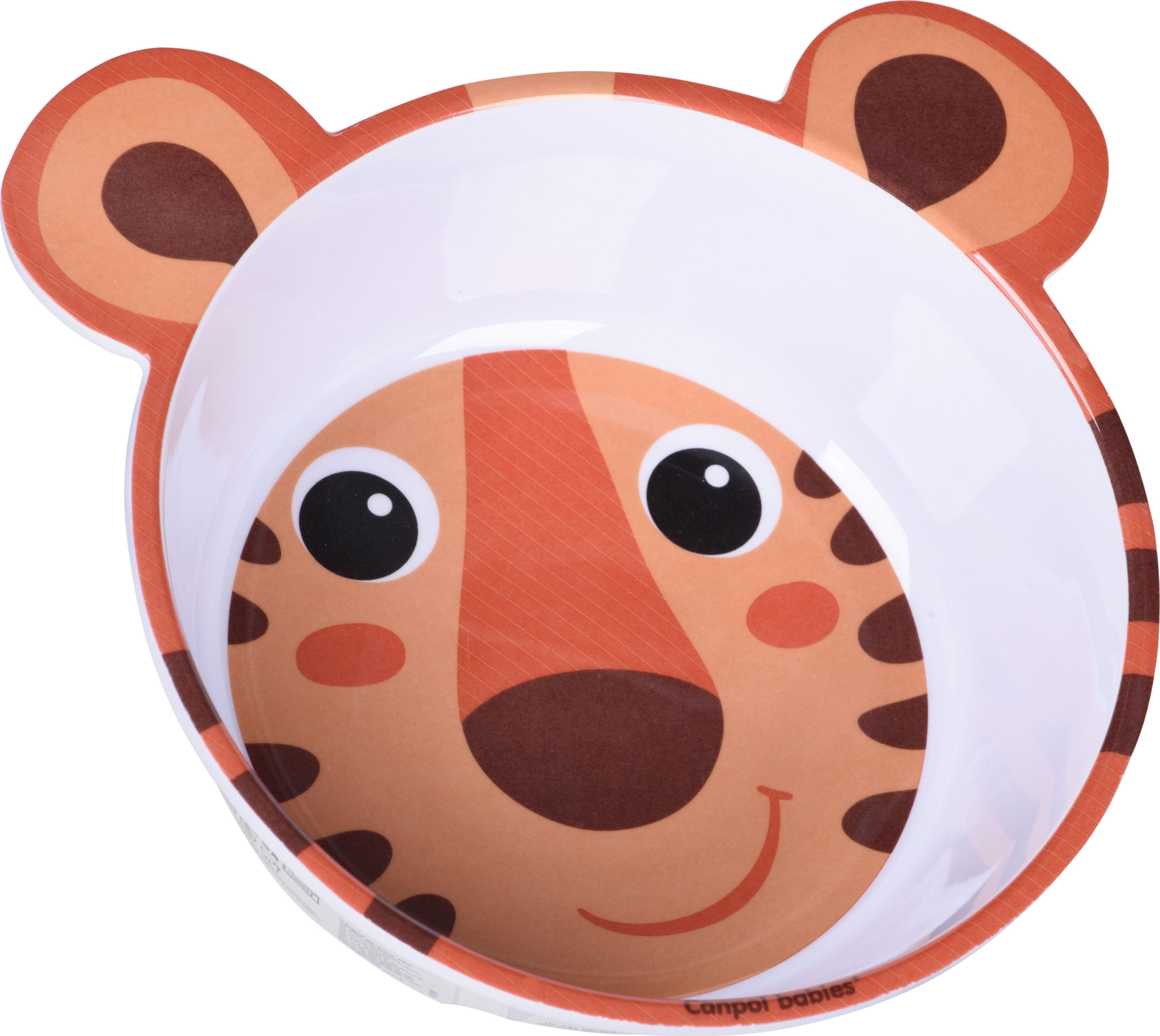 Canpol Canpol Melamina miseczka antypoś. z uszami pomarań.