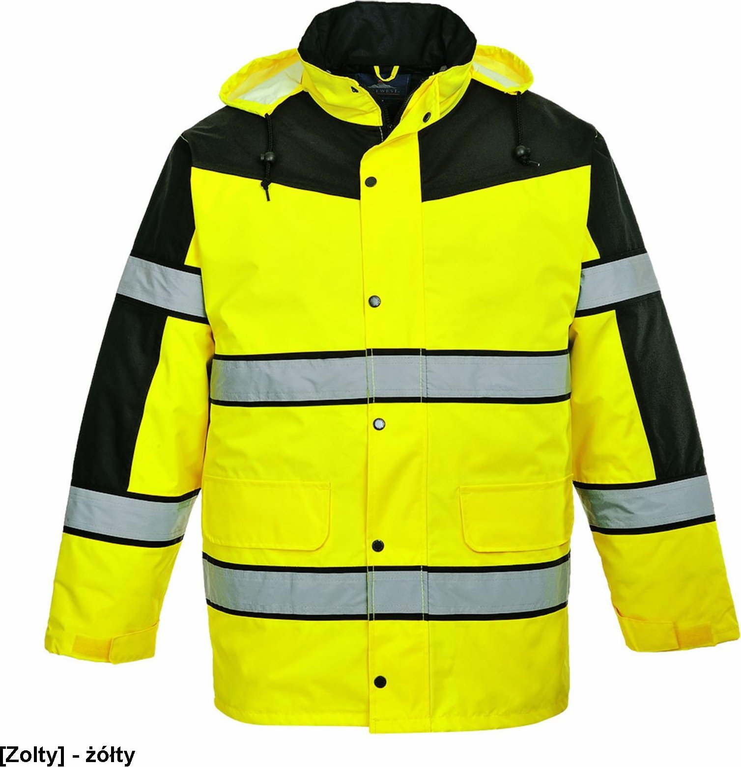 Portwest S462 - Dwukolorowa klasyczna kurtka ostrzegawcza XL