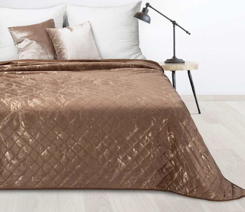 Eurofirany NARZUTA D91 LUIZ 6 170 X 210 CM CIEMNOBEŻOWY