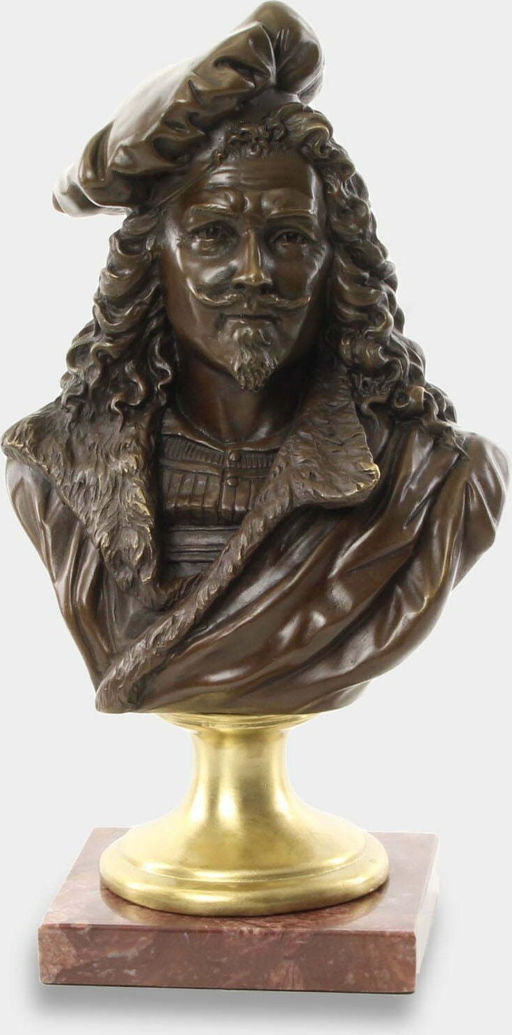 rzezbyzbrazu Rembrandt Popiersie Malarza Rzeźba z Brązu