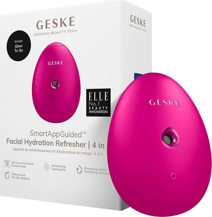 Geske Nawliżacz do twarzy 4w1 z aplikacją (magenta)