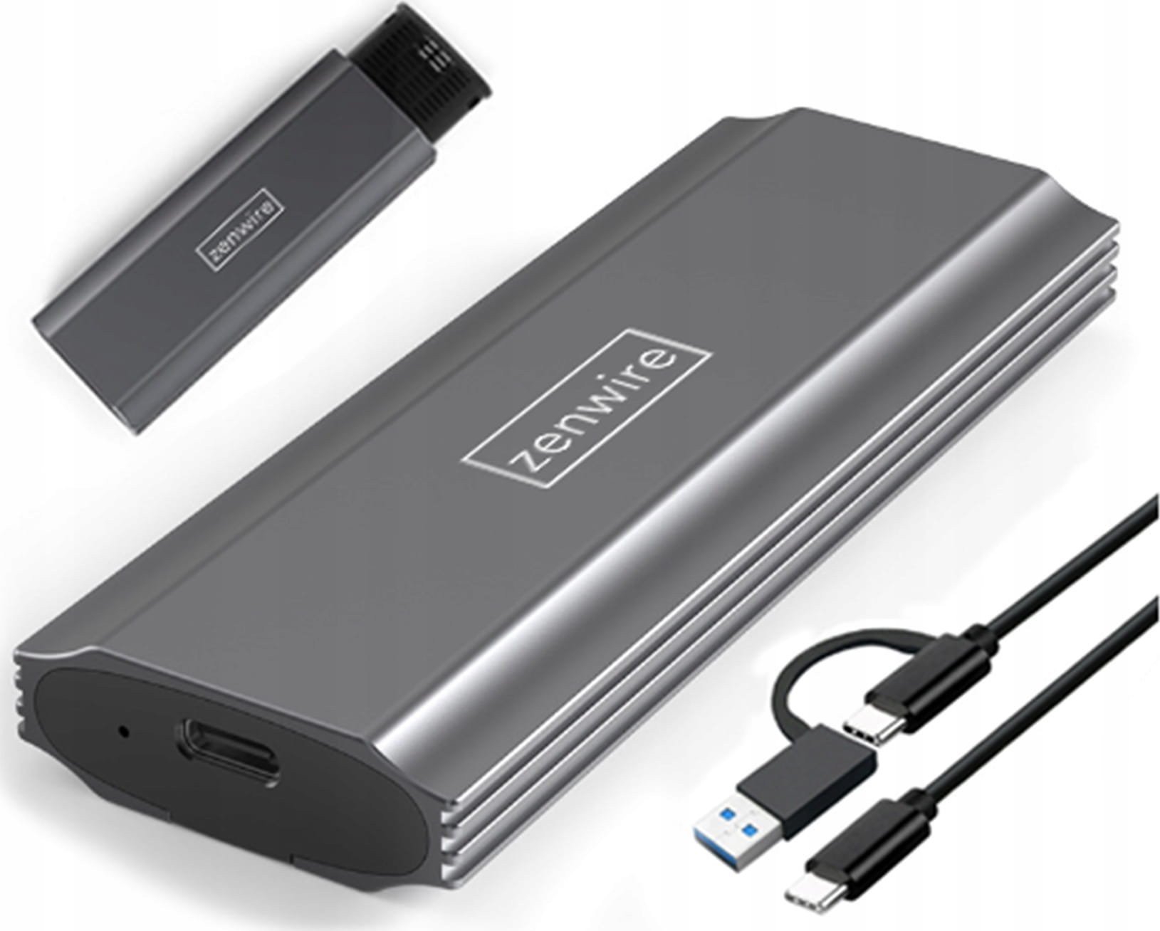 Kieszeń Zenwire na dysk SSD SATA PCIe M.2 COMBO USB 3.0 USB-C 3.1 M2
