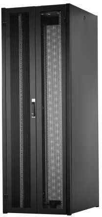Szafa sieciowa stojąca Hyper Pro 19" 47U rack 800x1000, drzwi przód perforacja, czarny, 1000kg