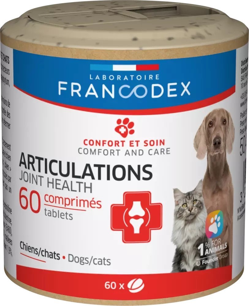 Francodex FRANCODEX Karma uzupełniająca zdrowe stawy dla psów i kotów 60 tab.