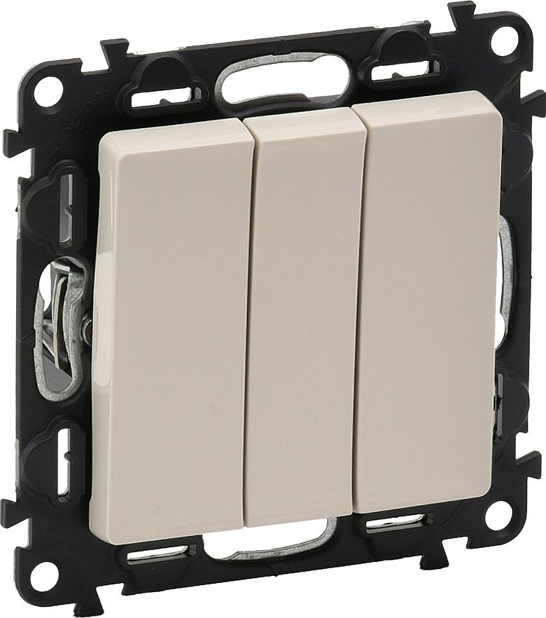 Legrand VALENA LIFE Łącznik potrójny kremowy (752203)