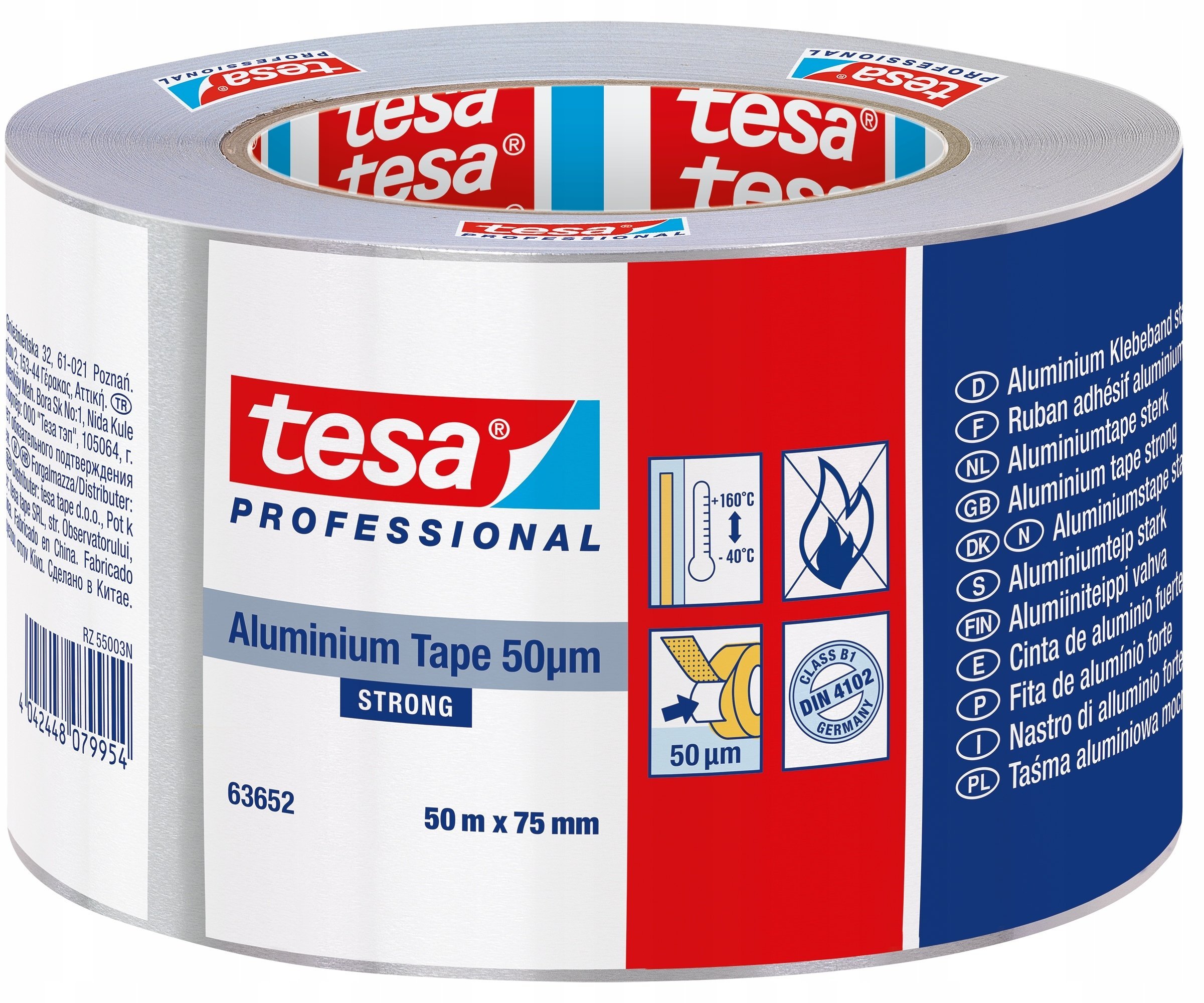 Taśma aluminiowa 50m:75mm, 63652-00003-01