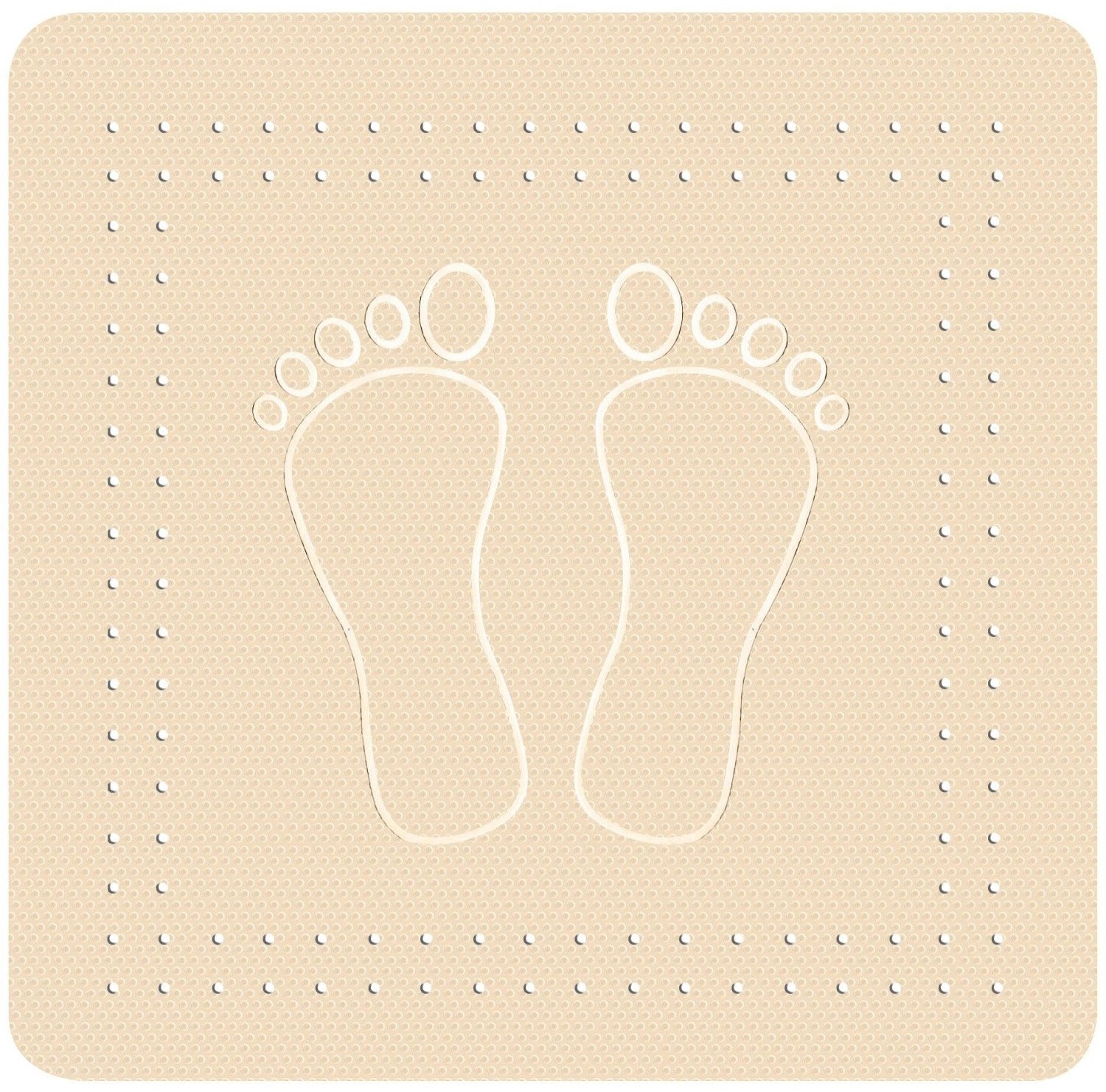 KLEINE WOLKE Foot Mata antypośl. Sandbeige 55x55