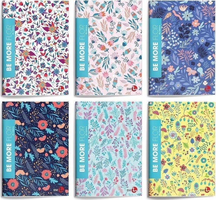 Zeszyt A4/48K linia Be More Flor (10szt)