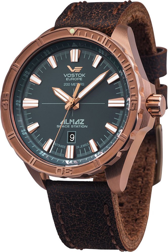 Zegarek Vostok Europe Zegarek męski Vostok Europe NH35A-320O507 brązowy