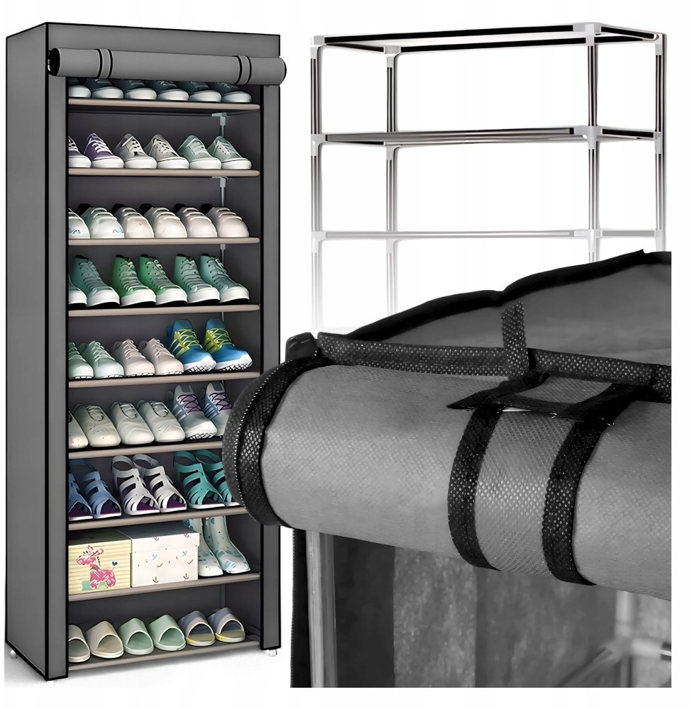 SZAFA NA BUTY OBUWIE MATERIAŁOWA 160CM KANZA