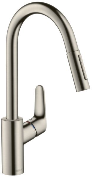 Bateria kuchenna Hansgrohe Focus stojąca stal szlachetna (31815800)