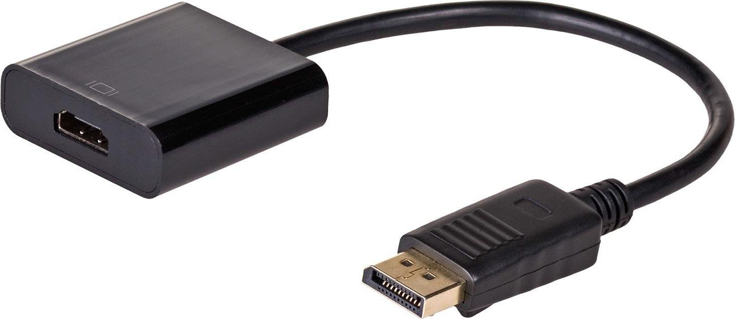 Adapter AV Akyga DisplayPort - HDMI czarny (AK-AD-11)