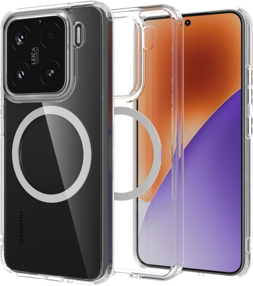 Etui Supero do Xiaomi 15, przezroczysto-białe