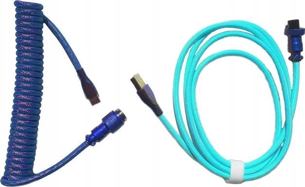 Kabel USB Cortek USB-C - USB-C 1.8 m Turkusowy