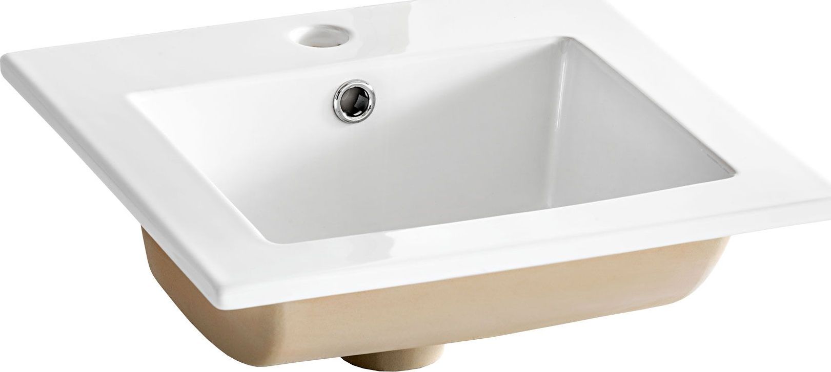 Umywalka Elior Stella wpuszczana w blat 42cm biała