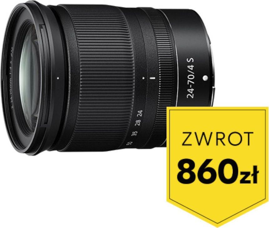 Obiektyw Nikon Obiektyw Do bezlusterkowców Nikon NIKKOR Z JMA704DA (24-70 mm; zmiennoogniskowy; 72 mm)