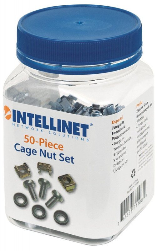 Intellinet Network Solutions Zestaw śruby M6/podkładki/koszyczki 50 kompletów (711081)