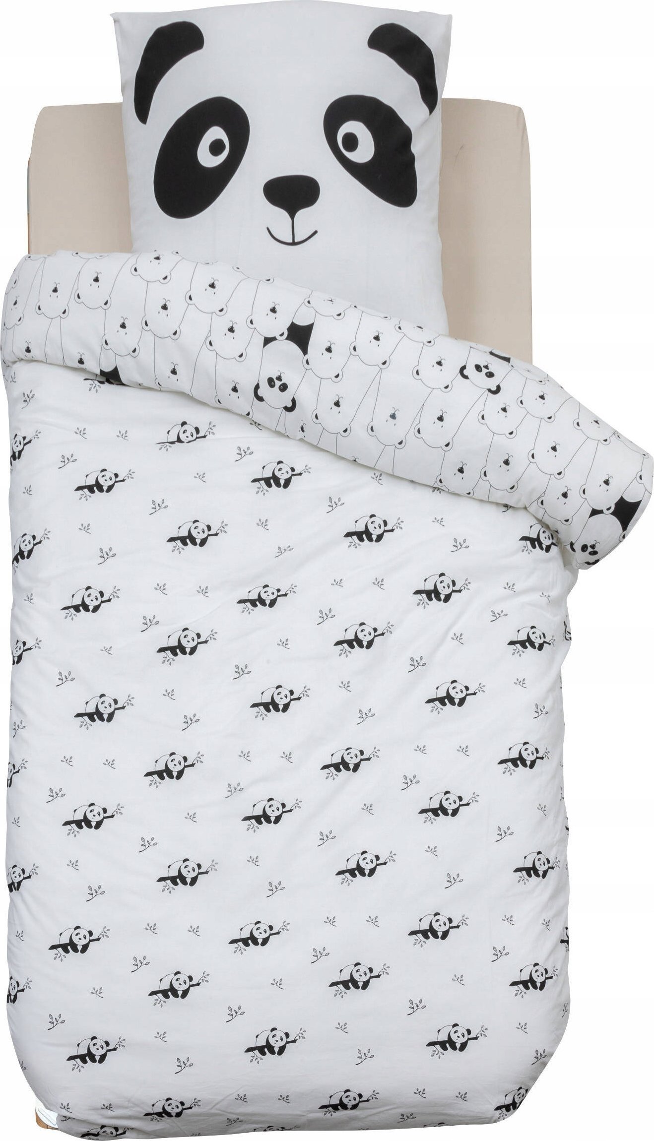 Pościel dla dzieci PANDA bawełniana, 140 x 200 cm