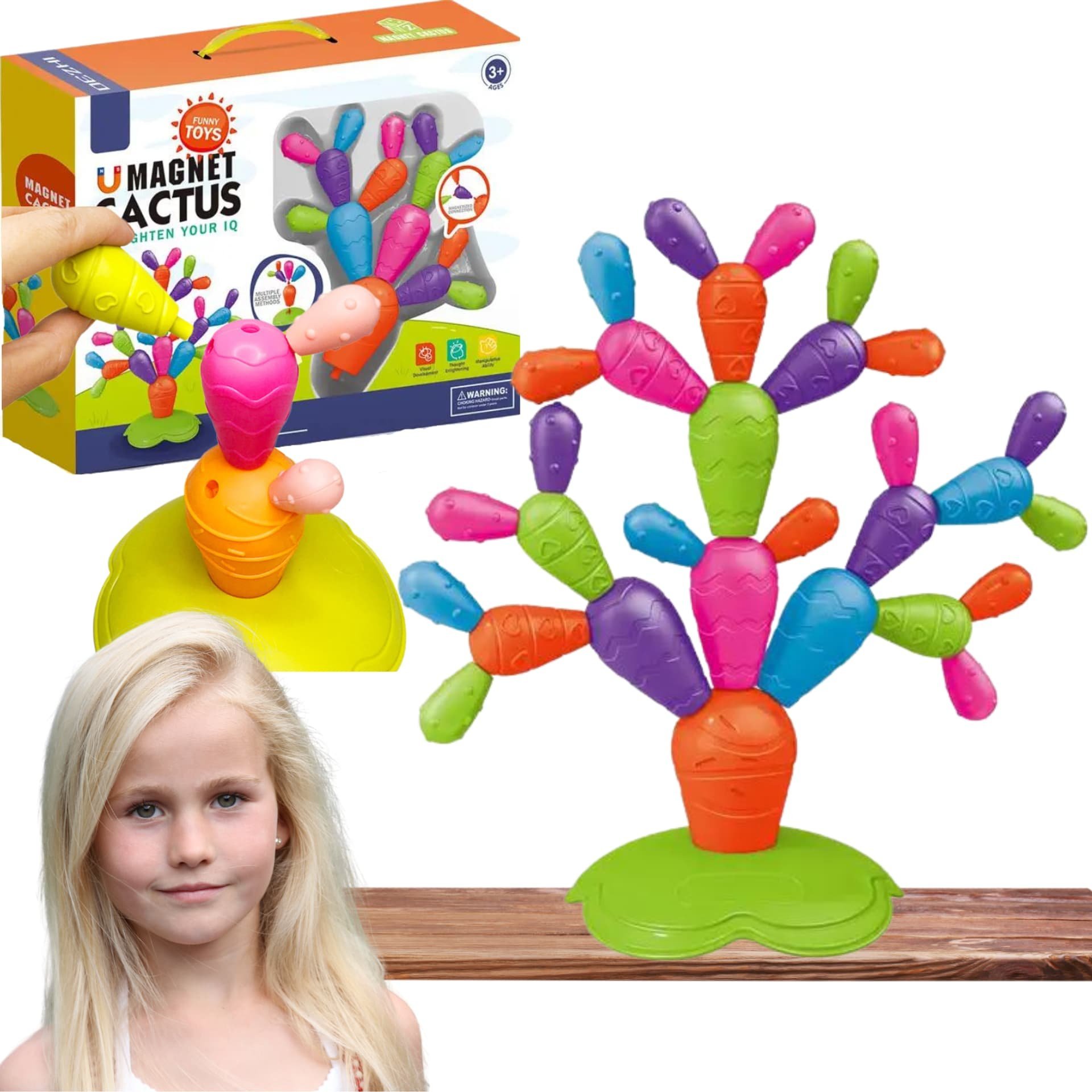 ProNice DUŻE KLOCKI MAGNETYCZNE KONSTRUKCYJNE XXL UKŁADANKA GRUBE BEZPIECZNE 31el