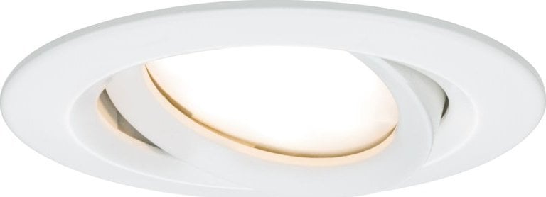 Paulmann Oprawa do wbudowania NOVA PLUS COIN LED DIM wychylna 6W 470lm 93mm 2700K IP65 230V biały mat