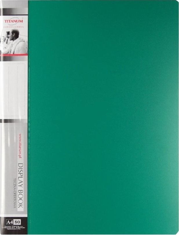 Titanum Teczka ofertowa A4/80 zielona 700g (TO80GR)