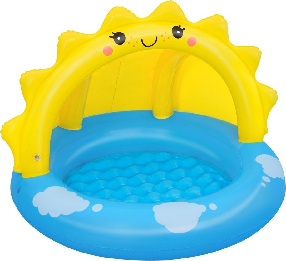 Bestway 52637 Basenik dmuchany z daszkiem i pompowanym dnem Słoneczko 1.01m x 97cm x 71cm