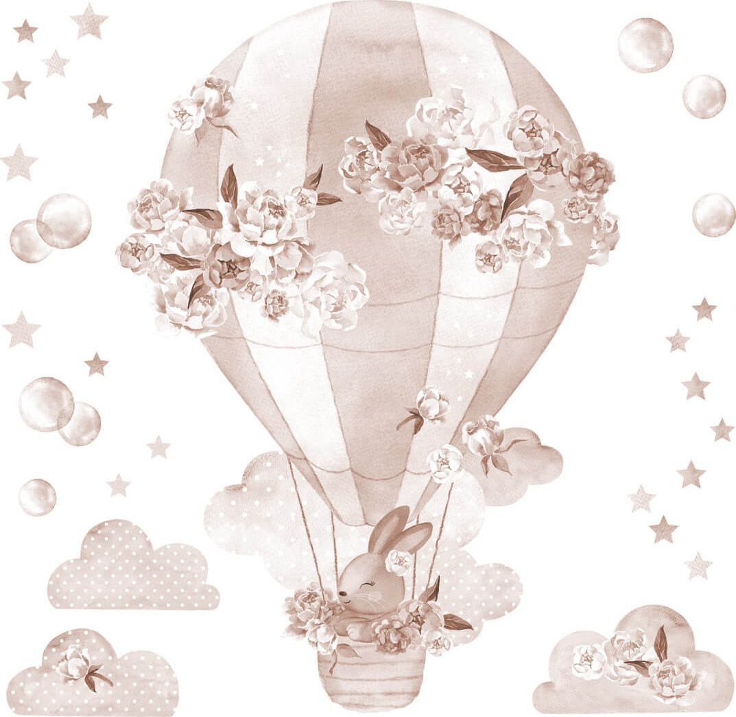 Pastelowe Love Pastelowe Love Balon boho - Naklejka na ścianę