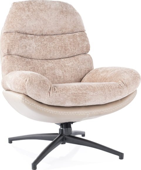 Signal Fotel tapicerowany GISELLE antyczny róż/ beżowy