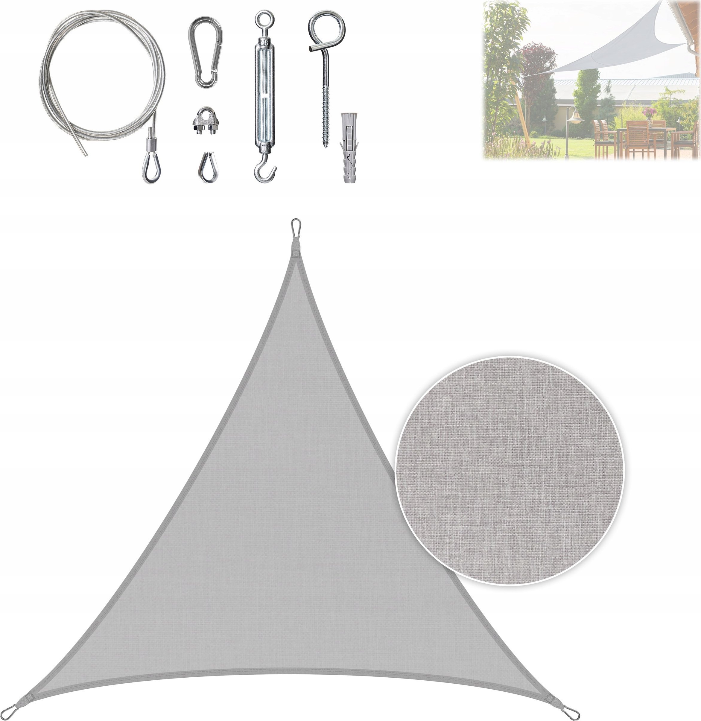 Hobbygarden R2 ŻAGIEL TRÓJKĄTNY POPIELATY