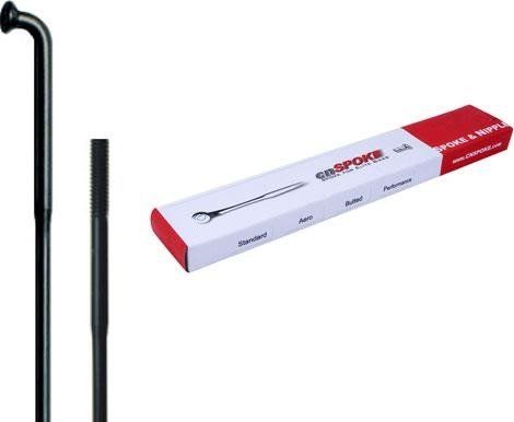 Cn Spoke Szprychy CNSPOKE DB454 2.0-1.8-2.0 stal nierdzewna 258mm czarne + nyple 144szt.