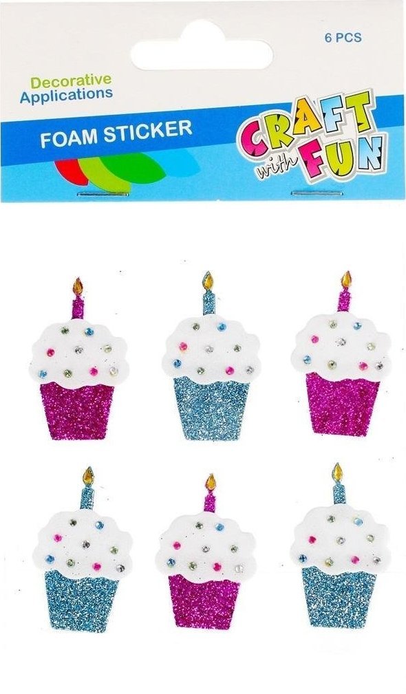 Craft with Fun OZDOBA DEK EVA BABECZKI SPRZYL 6SZT CF PBH 12/14