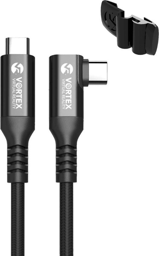 Vortex Virtual Reality Kabel 3m USB-C + Element mocujący do Oculus Quest 1/2